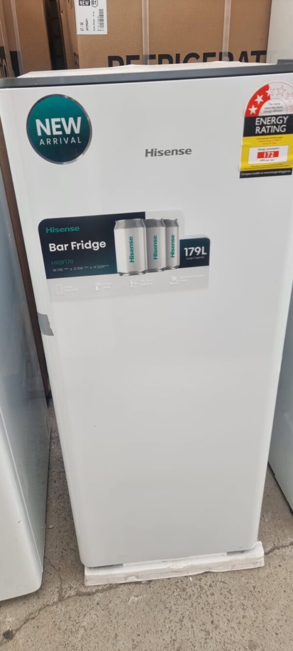Hisense 179L Bar Fridge Factory 2nds (White)